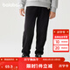 巴拉巴拉童裝兒童褲子男童女童長(cháng)褲秋冬裝運動(dòng)百搭休閑褲時(shí)尚衛褲束腳褲潮 【冬】黑色-新款上市 165 成人可穿