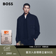 雨果博斯BOSS【內膽可拆卸】男士秋季可拆卸襯里飛行員夾克棉服 404-深藍色 L (50)