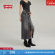 Levi's李維斯女士美式懷舊復古vintage街頭煙灰色ins風(fēng)寬松半身裙 煙灰色 M (26)