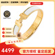 愛(ài)馬仕（HERMES）手鐲男女同款 經(jīng)典琺瑯手鏈窄款手環(huán)男女同款 送男情人節新年禮物 白色  金色 扣 PM 16.8cm