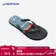 迪卡儂（DECATHLON）人字拖男士拖鞋防滑沙灘鞋潮流室外便攜速干舒適sbt 藏青樹(shù)葉 43.5 _男款