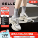 百麗（Belle）張凌赫同款星河軌跡老爹鞋女網(wǎng)面透氣休閑厚底運動(dòng)鞋B2199AM6預售 【周雨彤同款】金色 （第一批） 37 (235mm)