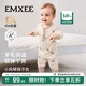 嫚熙（EMXEE）新品嬰兒連體衣竹棉羊毛連身衣寶寶連身衣爬服哈衣 南瓜星遇 80cm 【9-18個(gè)月，體重8.5-10kg】