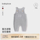 babylove嬰兒背帶褲秋冬款毛線(xiàn)褲子男女寶寶純色百搭針織褲保暖連體褲