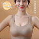 莫代爾調整型無(wú)痕運動(dòng)內衣女聚攏小胸收副乳防下垂提拉上托背心式文胸罩 淺藍色 M 105斤以下32/70、34/75ABC