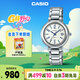 卡西歐（CASIO）手表女士SHEEN藍寶石鏡面石英日韓表女神節禮物SHE-4531D-7A