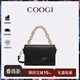 COOGI包包女款輕奢品牌女士單肩包女斜挎包女情人節生日禮物送女友老婆 黑色