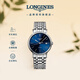 浪琴（LONGINES）瑞士手表 時(shí)尚系列 男士鋼帶機械表L49214926