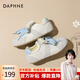 達芙妮德訓鞋女休閑板鞋厚底增高學(xué)生2026新款百搭春夏時(shí)尚 米藍 37 (235mm) 標準碼