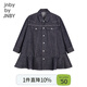 jnby by JNBY江南布衣童裝秋牛仔長(cháng)袖連衣裙耐寬松洗耐穿女童兒童1N8G12000 991牛仔藏青 100 cm