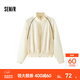 森馬（Semir）防曬外套|外套女花苞oversize涼感夏季2025新款立領(lǐng)撞色夾克 奶白10536 L