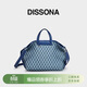 DISSONA迪桑娜女包老花幸運錦囊單肩包托特包【情人節禮物】牛仔色-中號