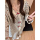 另塵韓系甜美碎花長(cháng)袖睡衣女2026新款春秋季蕾絲花邊家居服長(cháng)褲兩件套 3507 碎花 M