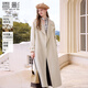 香影雙面呢羊毛大衣女2025冬季新款中長(cháng)款白色毛呢外套 鷺白 XL 170/92A/125-140斤