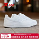 特步（XTEP）男鞋運動(dòng)鞋空軍一號情侶板鞋百搭休閑鞋時(shí)尚耐磨防滑運動(dòng)鞋女鞋潮 白色-女款 38