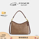蔻馳（COACH）奧萊女士女包經(jīng)典標志LAUREL 31號流浪包單肩包斜挎包腋下包禮物 IM/棕黃色/棕色