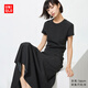 優(yōu)衣庫女裝圓領(lǐng)短T恤/短袖26春夏新款483455 09 黑色 M /160/84A