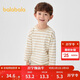 巴拉巴拉長(cháng)袖t恤男女童2025款春兒童打底衫條紋T【商場(chǎng)同款】202125100201