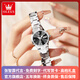 歐利時(shí)（OLEVS）瑞士認證品牌手表女簡(jiǎn)約氣質(zhì)女士手表鎢鋼雙日歷夜光防水石英腕表 OLEVS-8697女-鎢鋼本黑色