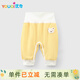 優(yōu)奇嬰兒秋季褲子男女寶寶春秋高腰護肚開(kāi)襠褲兒童打底褲外出長(cháng)褲