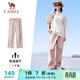 駱駝（CAMEL）速干工裝女褲戶(hù)外登山旅行休閑梭織長(cháng)褲 J25BAYL6079 山茶粉 L