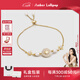 Amber Lollipop八芒星手鏈女士珍珠手飾小眾感手鏈三八女神節生日禮物送女友老婆 金色