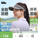 蕉下（beneunder）遮陽(yáng)帽防曬帽子空頂帽女運動(dòng)吸汗全臉遮陽(yáng)網(wǎng)球帽太陽(yáng)帽石墨灰