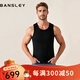 班仕利（Bansley）意大利品牌美雅碧山羊絨蠶絲男士保暖背心加厚蓄熱打底保暖內衣男 圓領(lǐng)-黑色 L /送男友送老公 （100~125斤）