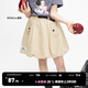 little MO&Co.童裝春秋裝女童半身裙花苞裙子兒童工裝裙短裙洋氣 淺卡其色 100 110/50