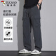 啄木鳥(niǎo)（TUCANO）休閑褲男士四季款時(shí)尚工裝直筒褲百搭舒適潮流長(cháng)褲男裝 深灰XL