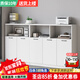 知博辦公室文件柜矮柜檔案資料柜儲物柜打印機柜辦公木質(zhì) 三門(mén)120*40*高120CM全白色