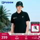 FILA FUSION斐樂(lè )潮牌男子針織短袖POLO衫夏新款時(shí)尚休閑上衣 正黑色-BK 2XL 185/104A/XXL