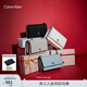 Calvin Klein單肩包荔枝紋包包金屬搭扣鏈條翻蓋CK女包斜挎包 UB1-太空黑 OS