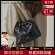 CinvaiKrose官方店小c&k單肩包包女包2026新款鏈條斜挎水桶包三八節女神禮物 黑色【升級款】肩帶可調節，可斜挎