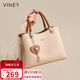 viney牛皮包包女包大容量手提單肩高端斜挎包生日禮物高級感送女友老婆
