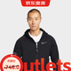 耐克(NIKE)男春秋連帽夾克外套加絨保暖 休閑運動(dòng)  DD2125-010黑色M