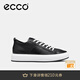 愛(ài)步（ECCO）板鞋女 增高厚底簡(jiǎn)約百搭平底鞋牛皮休閑鞋 街頭856813 HL 黑色85681351052 38