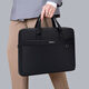 自?xún)?yōu)新公文包男士文件包定制印logo手提電腦包牛津布大容量防水資料袋男款公文袋女士通勤商務(wù)會(huì )議包952 黑色-內置水杯位-暗隔拉鏈 長(cháng)37*高28*側寬6cm