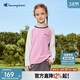 Champion【防靜電】冠軍男女童長(cháng)袖T恤2025秋新款經(jīng)典刺繡德絨毛兒童上衣