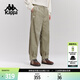 卡帕（Kappa）背靠背燈芯絨運動(dòng)長(cháng)褲男秋季新款復古潮流錐形褲純棉褲K0F52AX32D