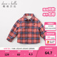 戴維貝拉（DAVE＆BELLA）加絨格子女童襯衣兒童襯衫男童長(cháng)袖上衣秋冬打底衫寶寶冬季中大童 英格蘭格 90 cm(3Y(建議身高80-90cm))