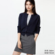 優(yōu)衣庫女裝精紡美利奴羊毛圓領(lǐng)針織開(kāi)衫/長(cháng)袖通勤478331 69 藏青色 M
