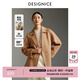 迪賽尼斯（DESIGNICE）2025年冬季新款智性通勤氣質(zhì)寬松羊毛大衣長(cháng)袖毛呢外套女 暖駝色 S