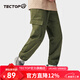 探拓（TECTOP）休閑褲男長(cháng)褲情侶束腳工裝褲子戶(hù)外運動(dòng)褲 男款軍綠色 L