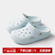 樸西科學(xué)倍率發(fā)泡純色洞洞鞋女夏季新款厚底防滑防臭洞洞鞋沙灘外穿 凈水藍 【云朵般柔軟】 37-38
