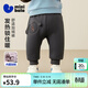 迷你巴拉男童女童寶寶褲子冬新品遠紅外發(fā)熱鎖 鐵灰20603 100 cm