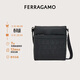 菲拉格慕（Ferragamo）男士黑色單肩包 0769480 禮物送男友
