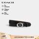 蔻馳（COACH）【品牌直供】女士針扣可裁剪腰帶25MM黑色CZ444禮物