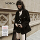 MO&Co.小香風(fēng)重工編織肌理手工流蘇閃蔥墊肩箱型外套小眾千金風(fēng) 黑色 S 160