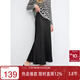 三彩2025秋季新款緞面魚(yú)尾裙高腰半身裙優(yōu)雅A字長(cháng)裙浪漫M